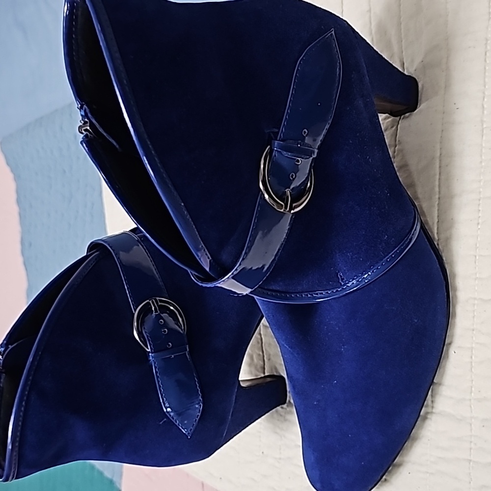 Suede Booties, 9